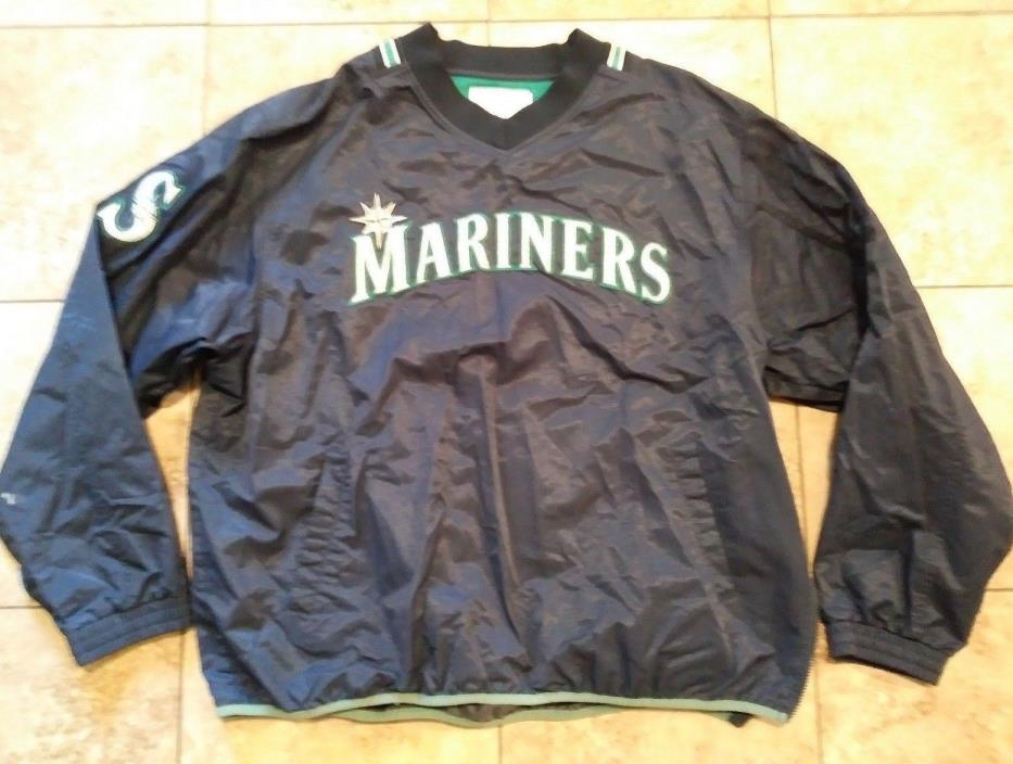 MEN'S 2XL XXL MAJESTIC GENUINE MERCHANDISE SEATTLE MARINERS PULL OVER