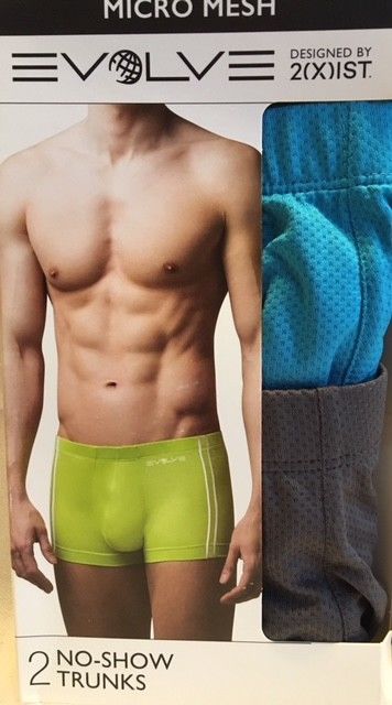 Evolve By 2(x)ist ~ 2 Pack Men's No Show Trunks Micro Mesh 2xist Size S 28-30