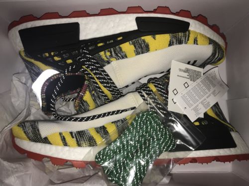 New! Pharell Human Race Solar Pack NMD Black/Core Black/ Red - Size 13