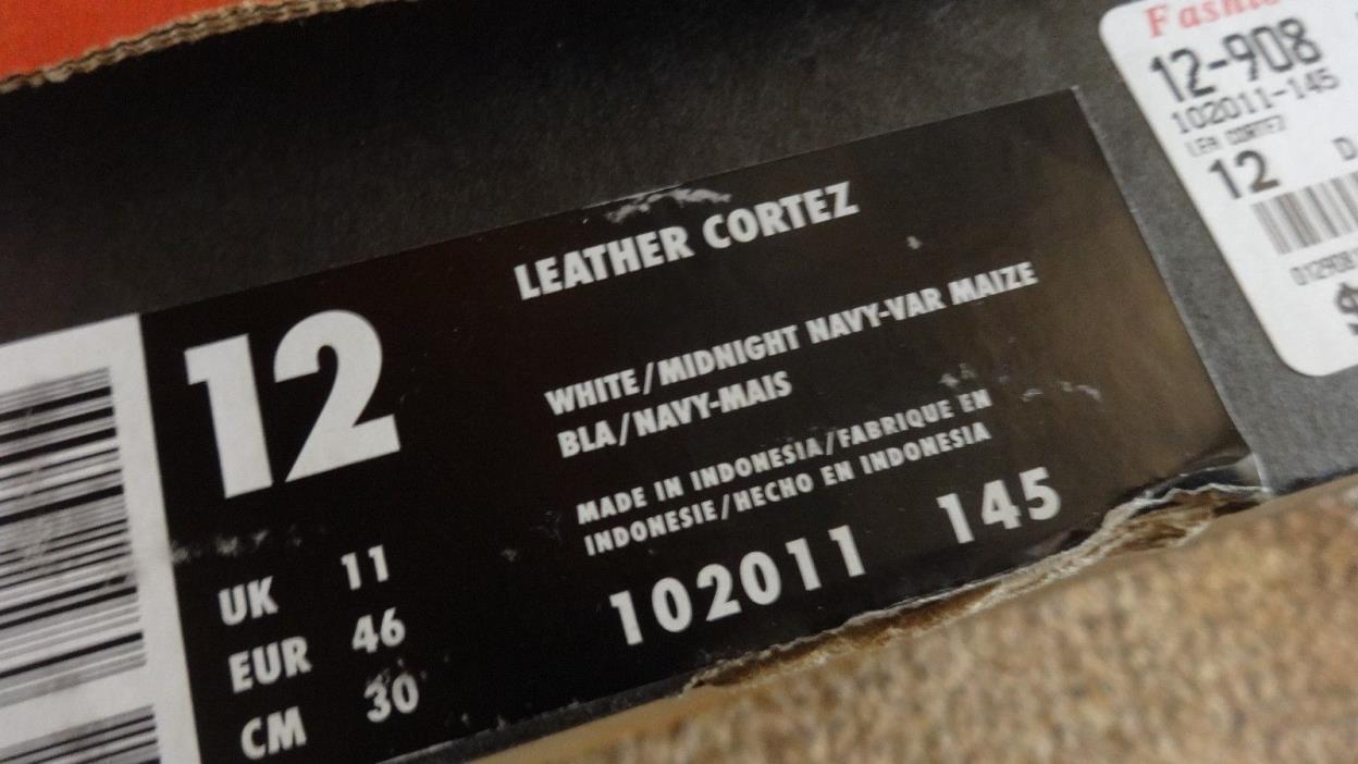 Vintage Nike Shoe Box Leather Cortez BOX ONLY  Shoebox Indonesia LOBINlist3
