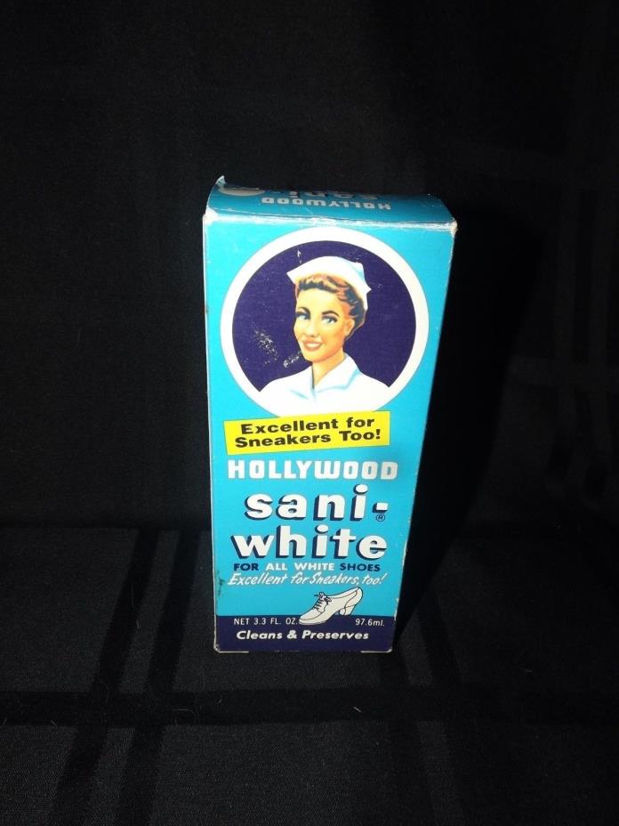 Hollywood Sani-White Shoe polish box.
