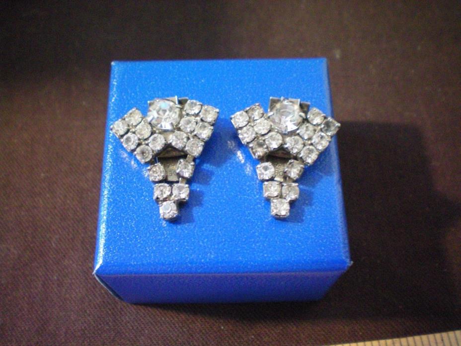 Vintage Rhinestone SHOE CLIPS