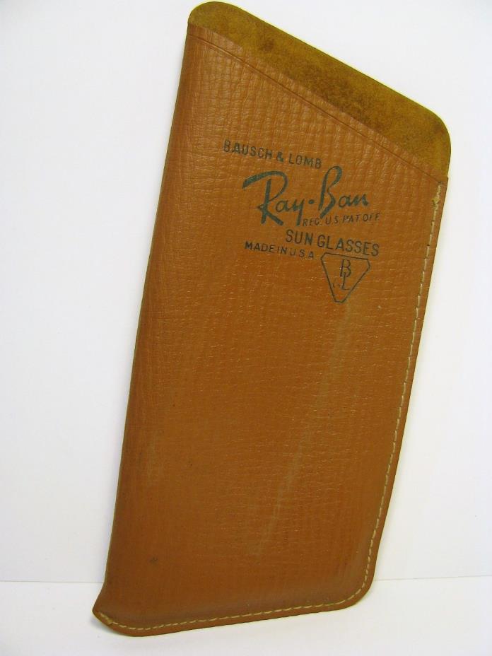 VINTAGE 50's B&L RAY BAN WAYFARER SUNGLASSES SLIP CASE  3