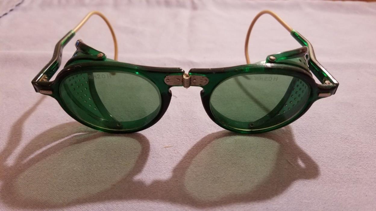 Willson Vintage Safety Glasses with Side Shields - Steampunk! With Original Box!