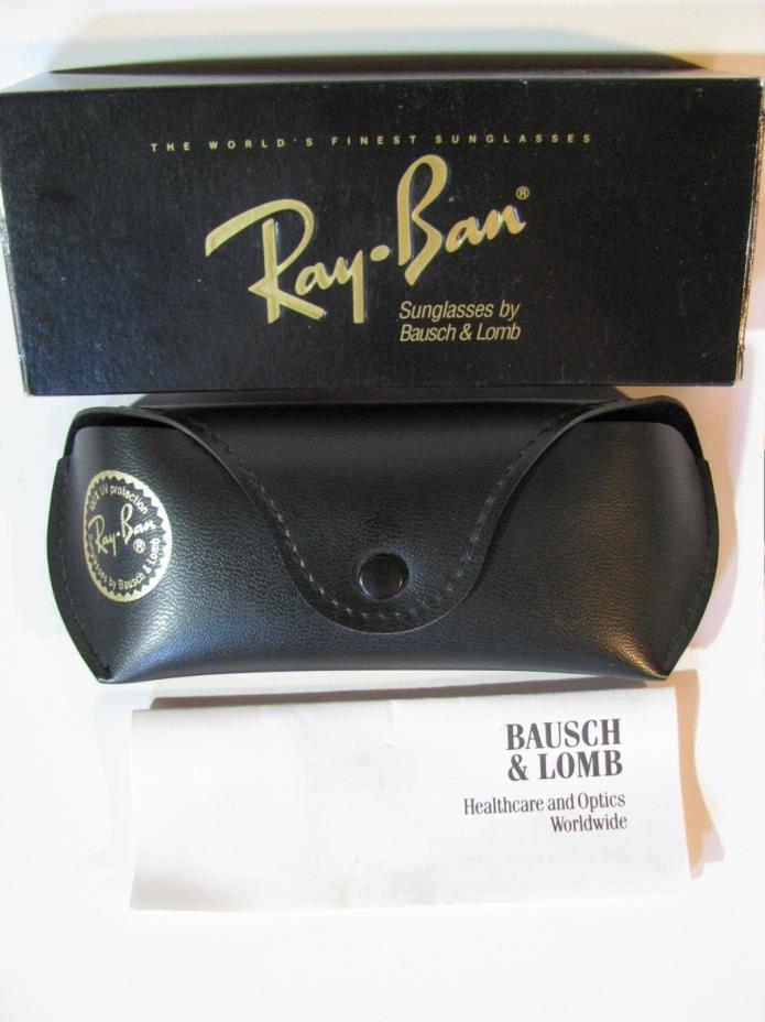 VINTAGE 1993 B&L RAY BAN OLYMPIAN I DELUXE BOX, CASE & PAPERWORK SUNGLASSES