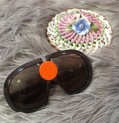 VTG Silhouette Futura 571 Brown Orange True 1970s 70s Sunglasses RARE HTF