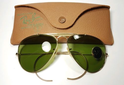 Vintage B&L Ray Ban Bausch & Lomb 1/10 12k RB3 Green 58mm Outdoorsman w/Case