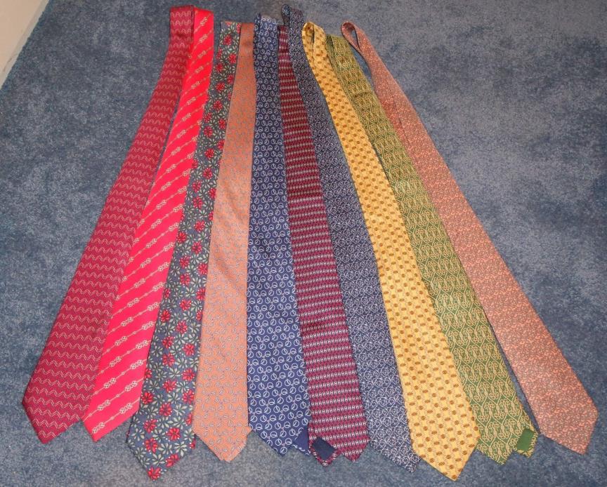Hermes Vintage Ties -- Lot of Ten!!!