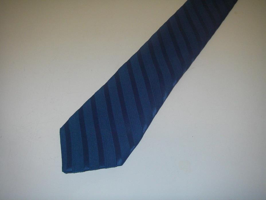Vintage Men's Necktie Neck Tie The Edouardo Collection Blue Diagonal