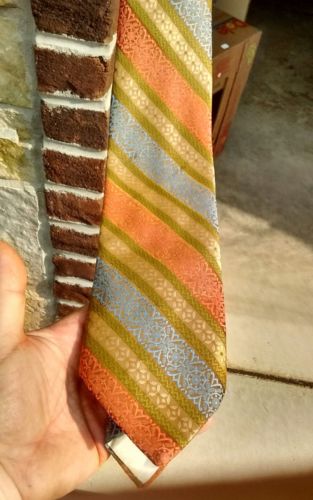 Vintage Efram Ilani Neck Tie Textured Polyester  