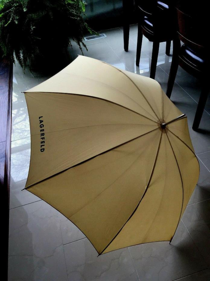 Karl Lagerfeld Vtg Large Umbrella Camel w/ Logo