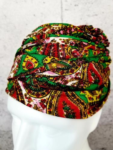 i.magnin Silk Mod Turban Hat Vintage