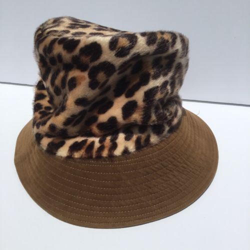 Heeksuede Vintage Women's Leopard Print Hat. Union Made In Holland 591785