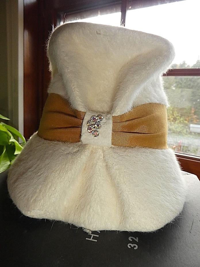 Vintage Cashmere Ladies Bucket Hat Made in Italy