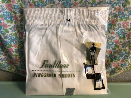 Vintage Faultless Ringsider Boxer Shorts 1950s 1960s Size 34 NIP NOS Underwear