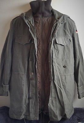 Vintage authentic German Army (Bundeswehr) field jacket,liner with bonus flektar