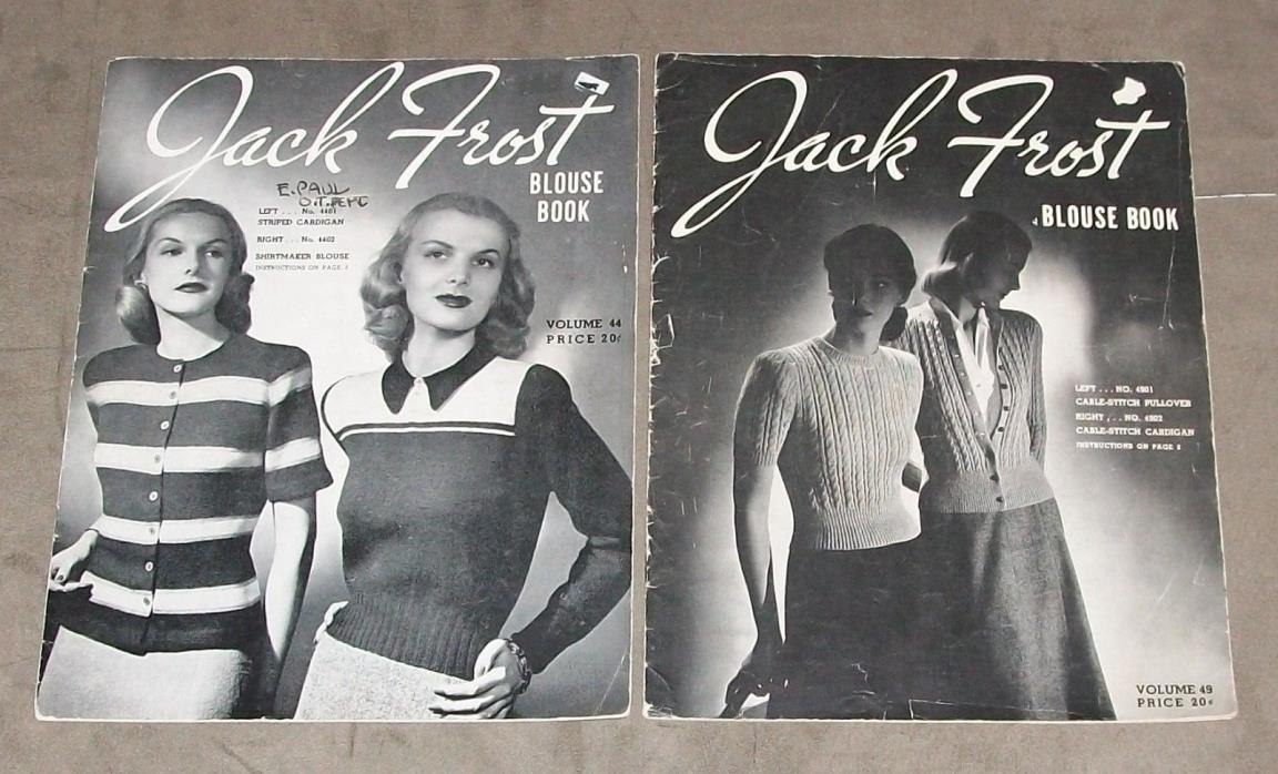 Jack Frost lot of 2, dated 1945 and 1946, directions and numerous classy photos
