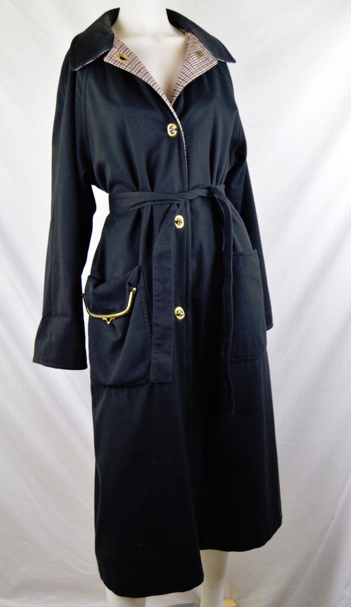 ICONIC Bonnie Cashin Turnlock Kisslock Pocket Trench Raincoat Coat Vintage