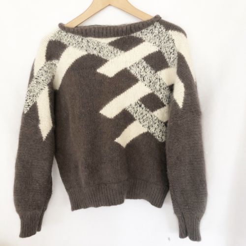 Vintage Umberto Ginocchietti Angora Wool Sweater Womens Size M Made in Italy