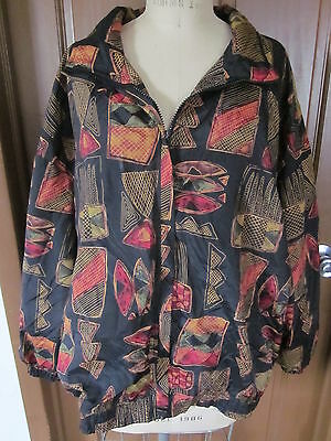 Vtg ART Argee Windbreaker zip up WITH Cotton.Poly Liner