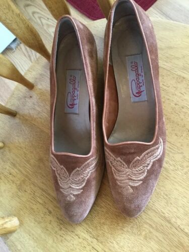 Vintage Pappagallo Suede Shoes  Women's Size 9.5 M