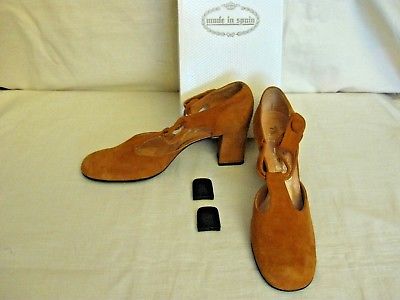 VINTAGE 1970'S JUAN MARTINEZ GARCIA SUEDE SHOES MADE IN SPAIN
