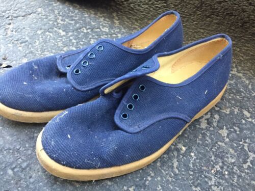 Vintage Thom Mcan Blue Canvas lace-up sneaker shoes - No Laces*