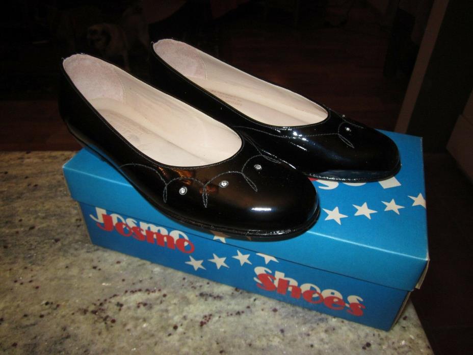 Nos vintage Josmo patent leather shoes womens girls   8