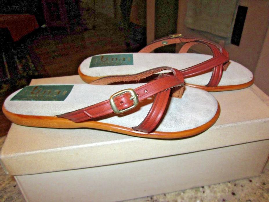 vintageTina Italy sandles girls women  shoes 1 1/2    8