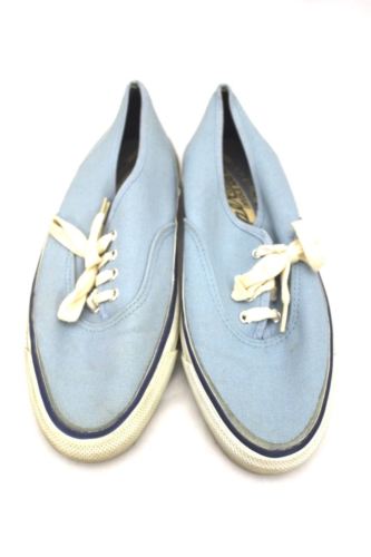 Vintage Deck Shoes Sneakers Womens 1960s Light Blue 7M Super Cushion