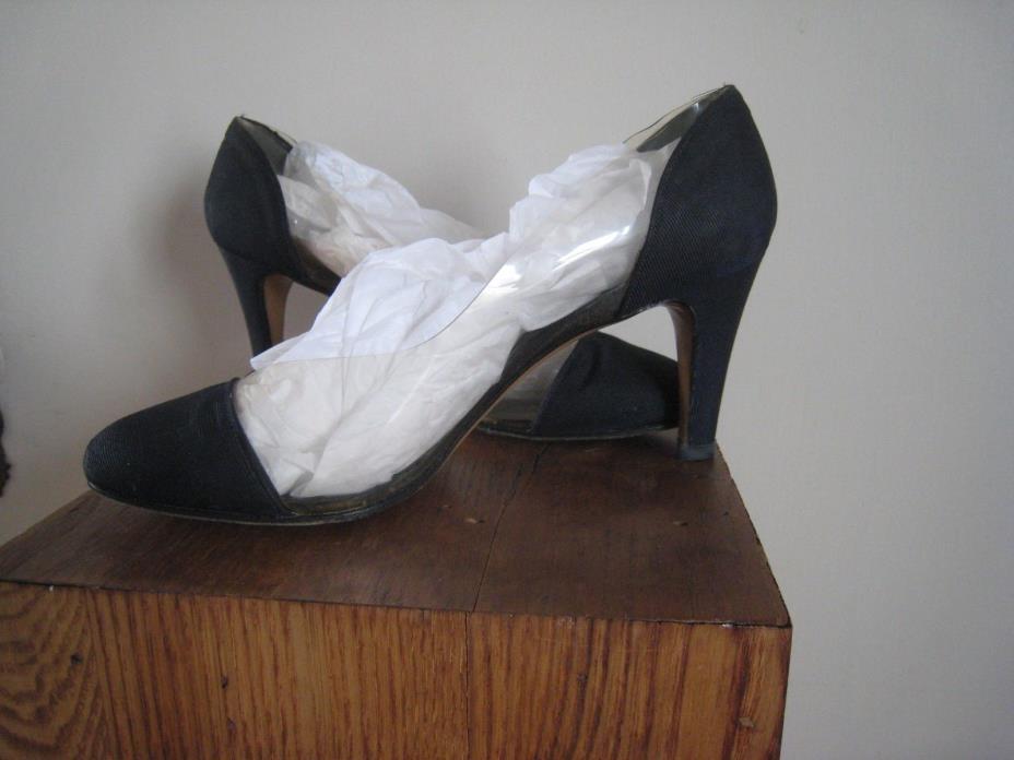 Vintage Georgio Armani Shoes - Navy and Clear Sides, Heels - Size 39