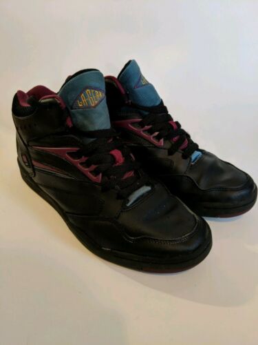 Vintage 1992 LA GEAR Sneakers BLACK/BLUE/PURPLE Women's Size 9 EUC