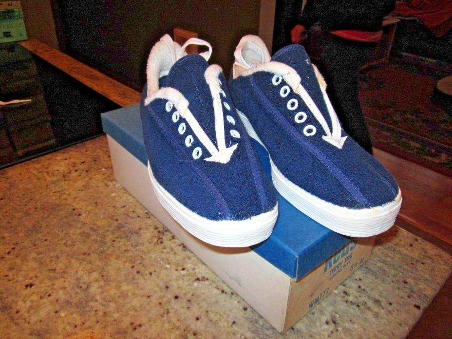 NOS vintage Keds Knock Arounds Terry togs  womens shoes 5 1/2m  9 1/2