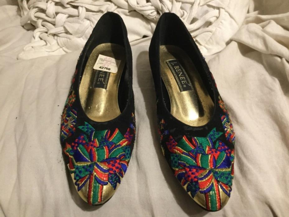 J. Renee PRESENTS Ugly Christmas Shoes Size 6.5M