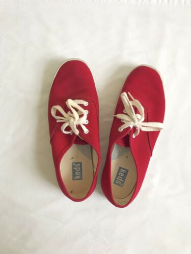 Vtg 90s Red Keds US Size 6 Vintage 1990s Lace Up Sneakers