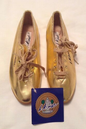Vintage L.A. Gear Gold Shoes New Old Stock Size 5.5