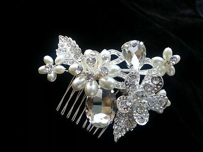 SWAROVSKI wedding bridal crystal pearl head piece