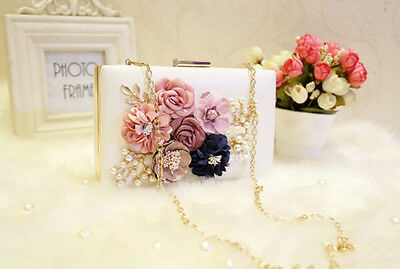 multi   color   New Fashion Colorful Flowers Party Ladies Evening Clutch Bags