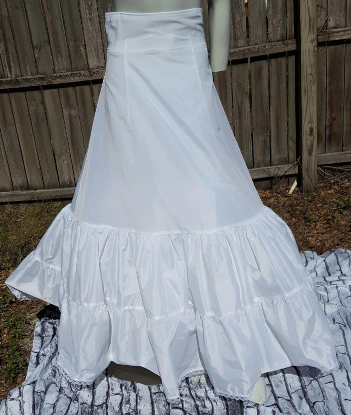 David's Bridal Wedding Dress Long Slip White Size 10