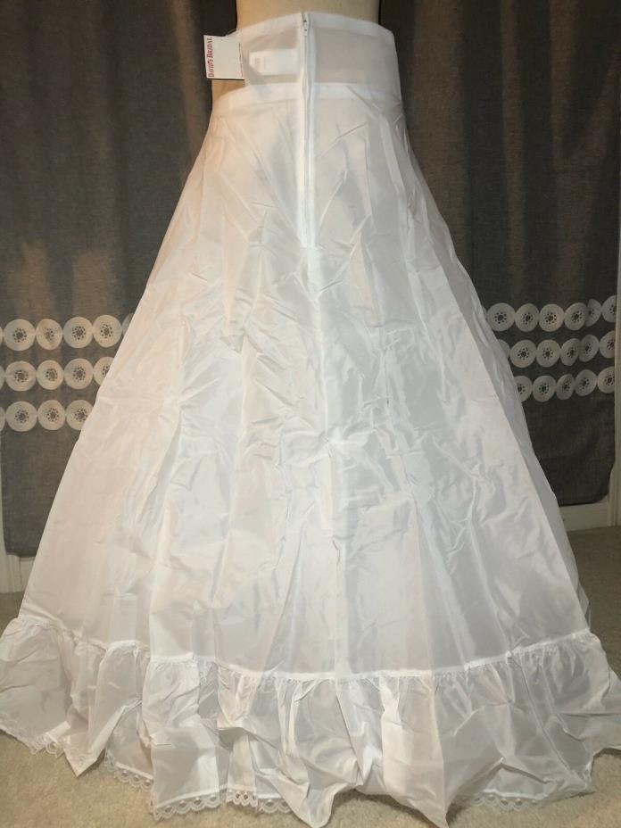 Davids Bridal Size 18 Full Slip With Crinoline White Style #795 ~ NWT ($59)