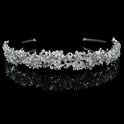 Bridal Princess  Crystal Hair Tiara Wedding Crown Headband