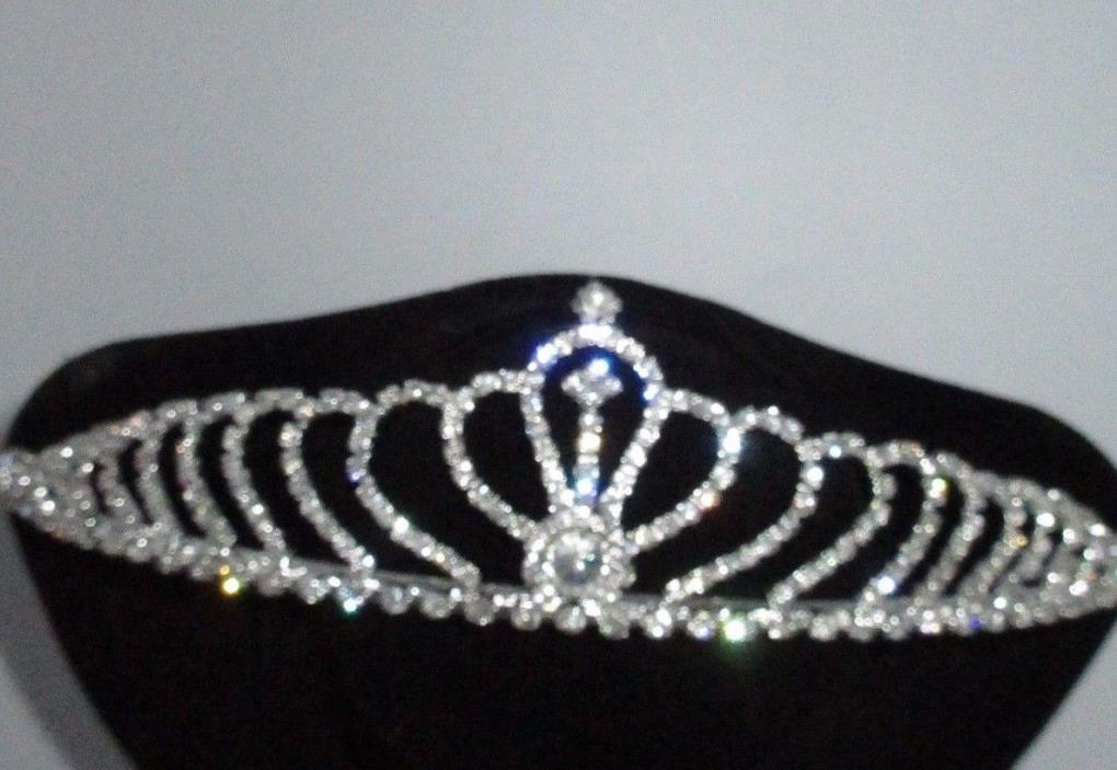 Wedding Bridal Comb Rhinestone Crystal Tiara Costume Birthday Princess Shiny