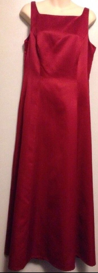 Michaelangelo Apple Red Sleeveless Long Formal Bridesmaids Dress 12