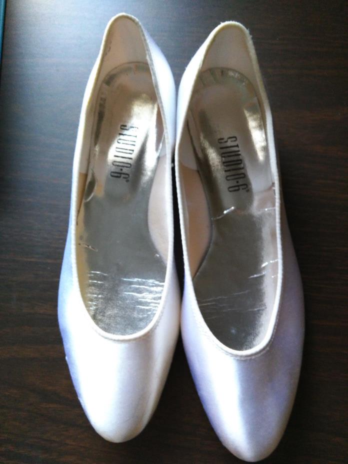 White Satin women or young teen shoes