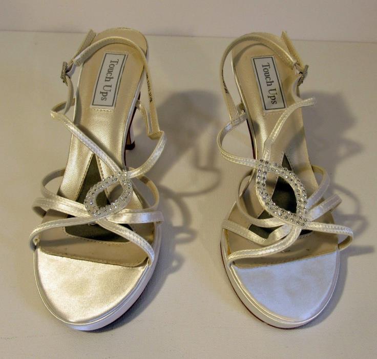 Touch Ups by Benjamin Walk Bridal Shoes, Satin, Strappy heals 9M