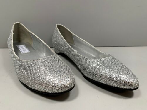 Touch Ups By Benjamin Walk Silver Tamara Style S06 Size 9 Formal Shoes Gorgeous