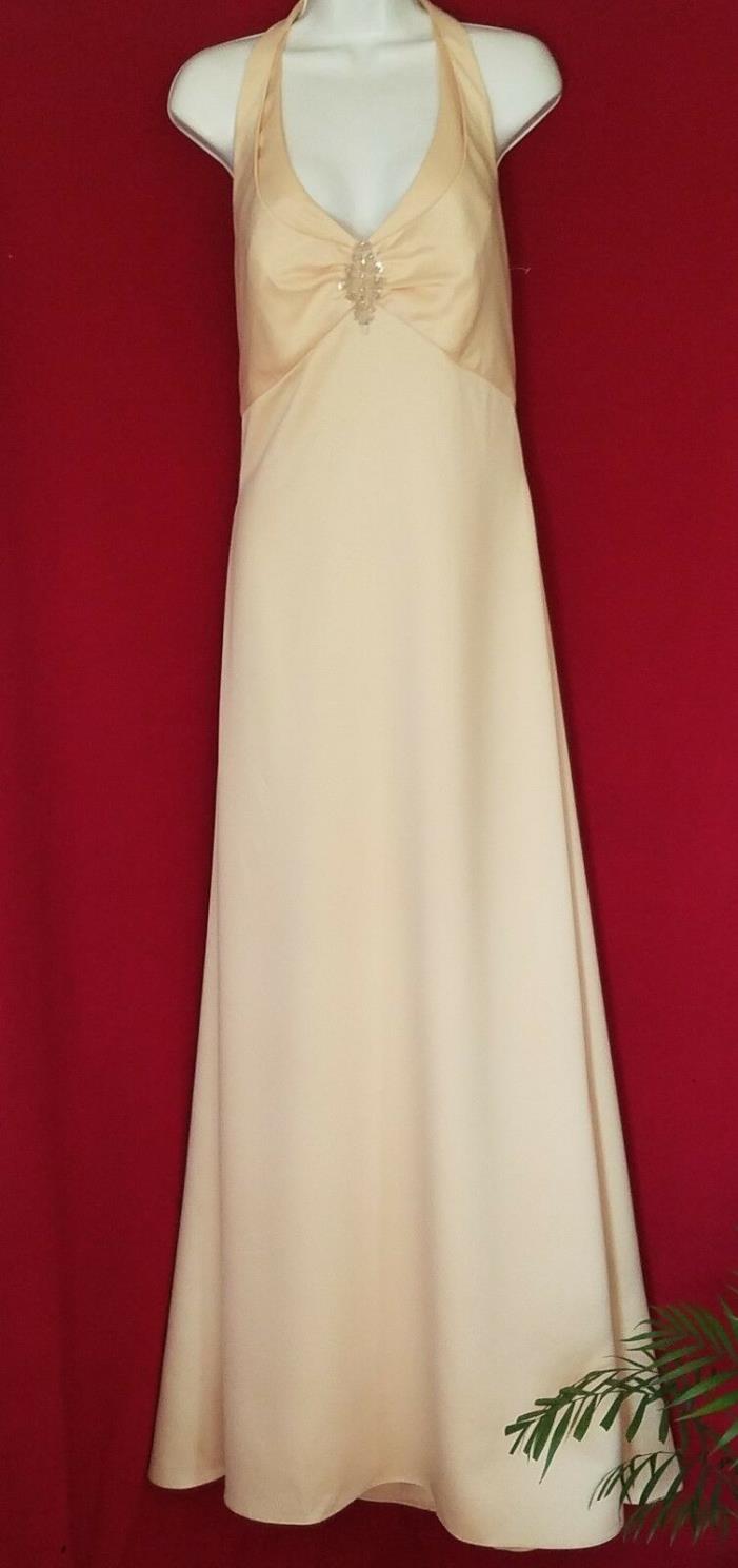 Eden Maids Size 10 Yellow Long Formal Gown - ELEGANT!