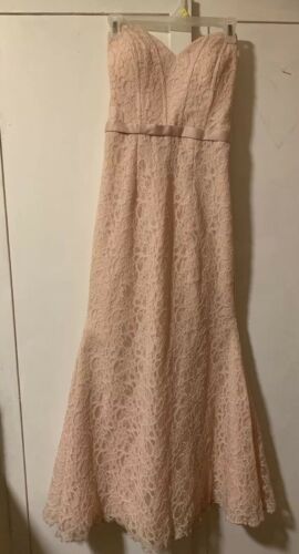Mori Lee Prom Dress Size 0 Blush Pink Lace