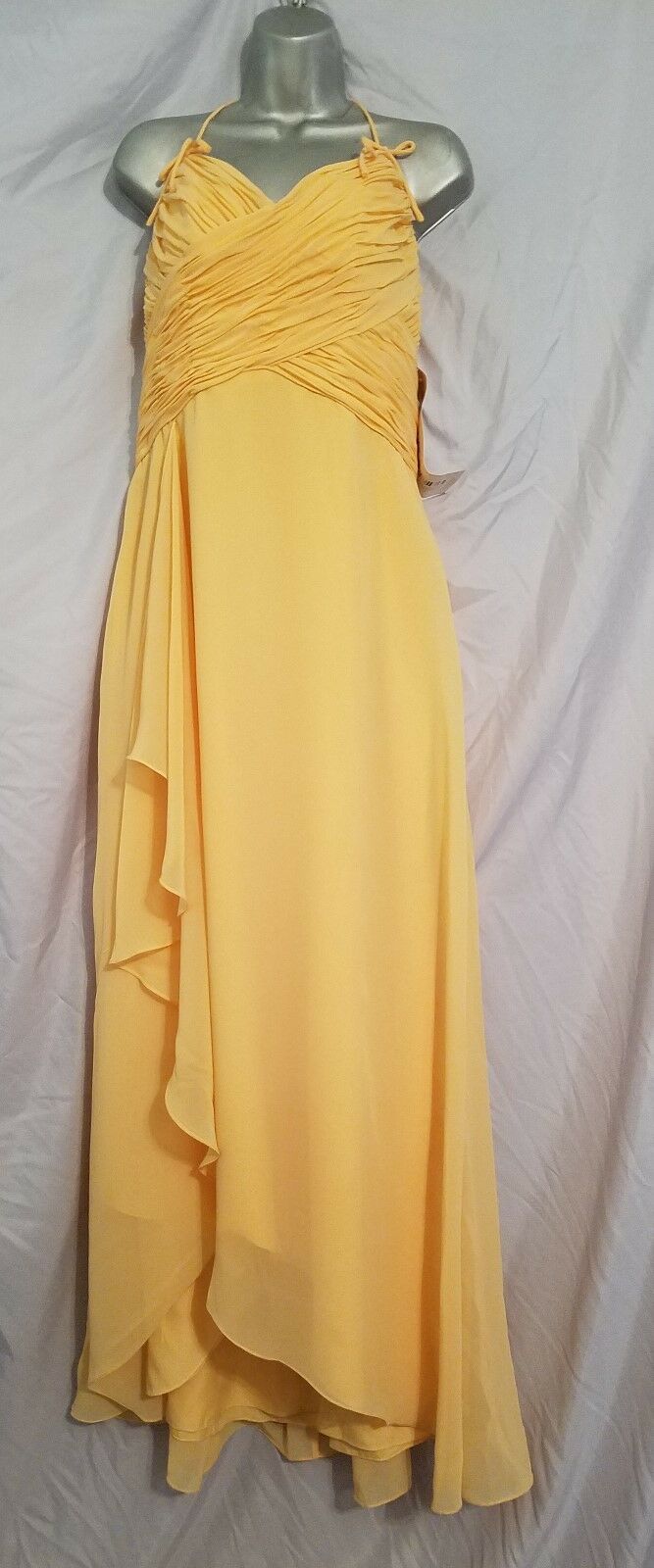 Dress by Landa Yellow. Long Size 12 - Perfect for a special occassion