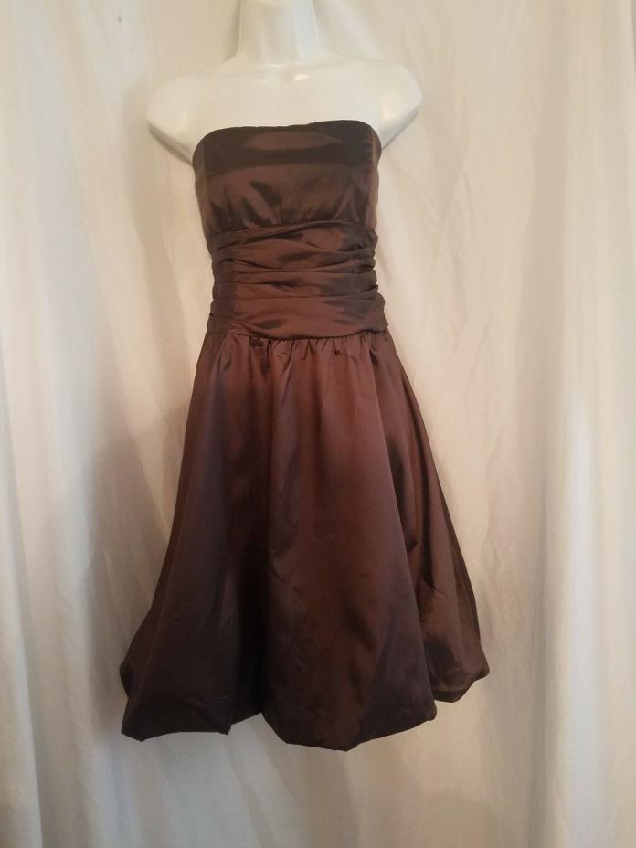 David's Bridal Size 14 Brown Knee Length Gown